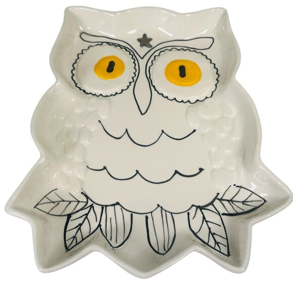 Anthropologie Francesca Kaye Halloween Owl Magic Mug & Dessert Plate Set - Picture 12 of 14